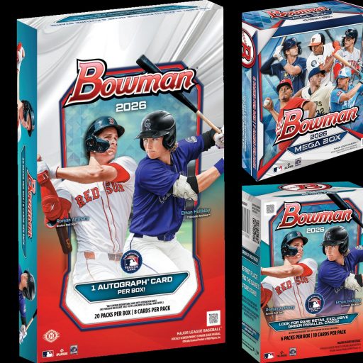 2026 Bowman Hobby Mega Value 65 Box 2+ Case Baseball Mixer #1 Players
