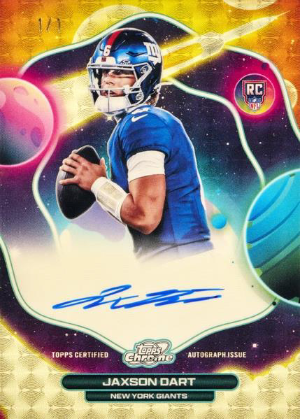 Jaxson Dart Superfractor Autograph - 2025 Topps Cosmic Chrome Football