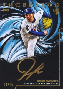 Roki Sasaki Gold Ink Autograph - 2025 Topps Inception Baseball