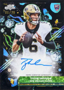 Tyler Shough Black Autograph - 2025 Topps Cosmic Chrome Football