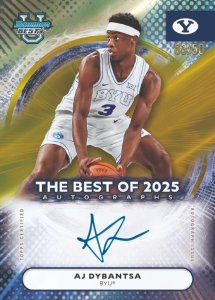 AJ Dybantsa Best of 2025 Autograph - 2025-26 Bowman University Best Basketball