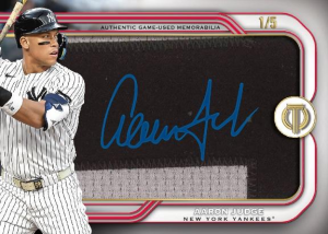 Aaron Judge Patch Autograph - 2026 Topps Tribute Baseball