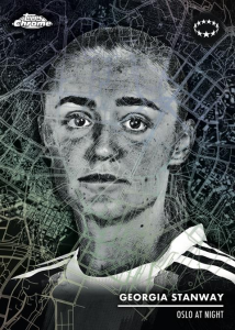 Georgia Stanway Oslo at Night - 2025/26 Topps Chrome Women’s UEFA Champions League Soccer