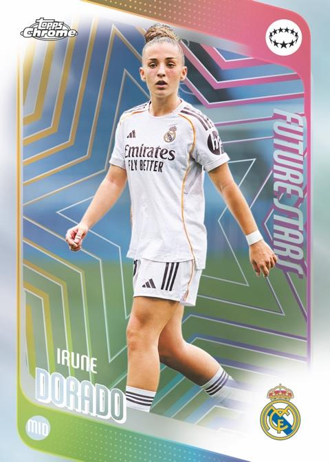 Irune Dorado Future Stars Base - 2025/26 Topps Chrome Women’s UEFA Champions League Soccer