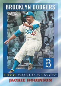 Jackie Robinson 1955 World Series - 2025 Topps Chrome Platinum Anniversary Baseball