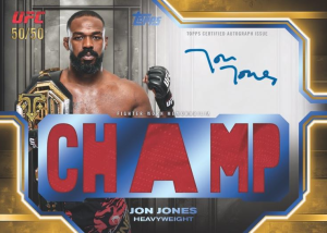 Jon Jones Triple Threads Autograph Relic - 2026 Topps Knockout UFC