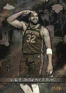 Karl Anthony Towns Jacked Up Black - 2025-26 Topps Chrome Cactus Jack Basketball