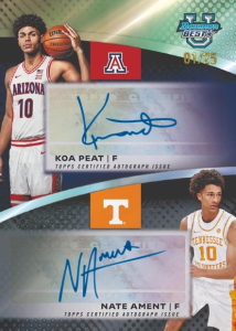 Koa Peat Nate Ament Dual Autograph - 2025-26 Bowman University Best Basketball