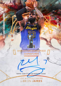 LeBron James Statistical Showpiece Signatures - 2025-26 Topps Motif Basketball