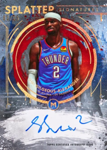 Shai Gilgeous-Alexander Splatter Signatures - 2025-26 Topps Motif Basketball