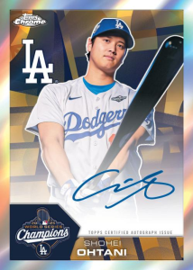 Shohei Ohtani World Series Champions Autograph - 2026 Topps Chrome Baseball