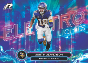 Justin Jefferson Electro Lights - 2025 Topps Resurgence Football